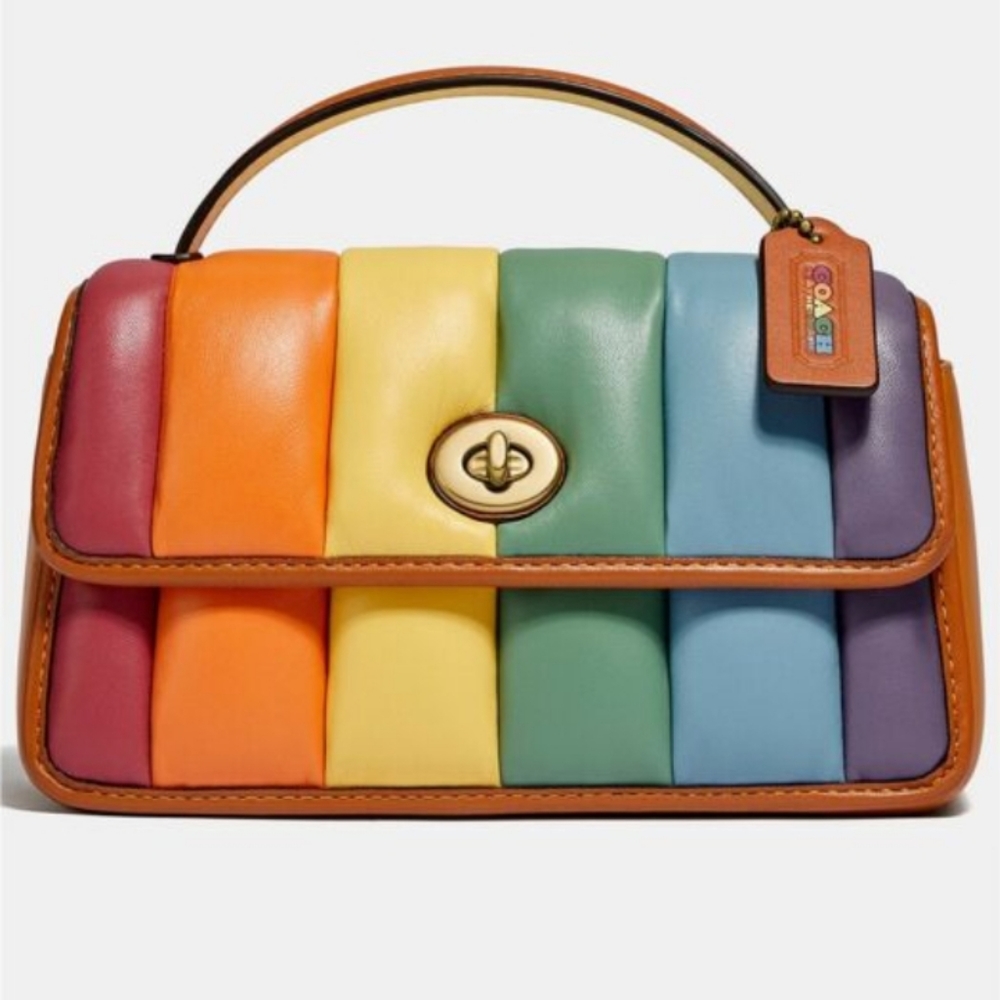 Coach Pride Rainbow Qulited Mini Bag